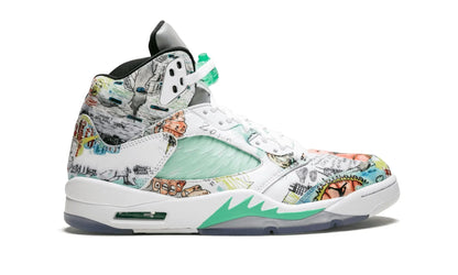 Nike Air Jordan 5 Retro White Multi Color