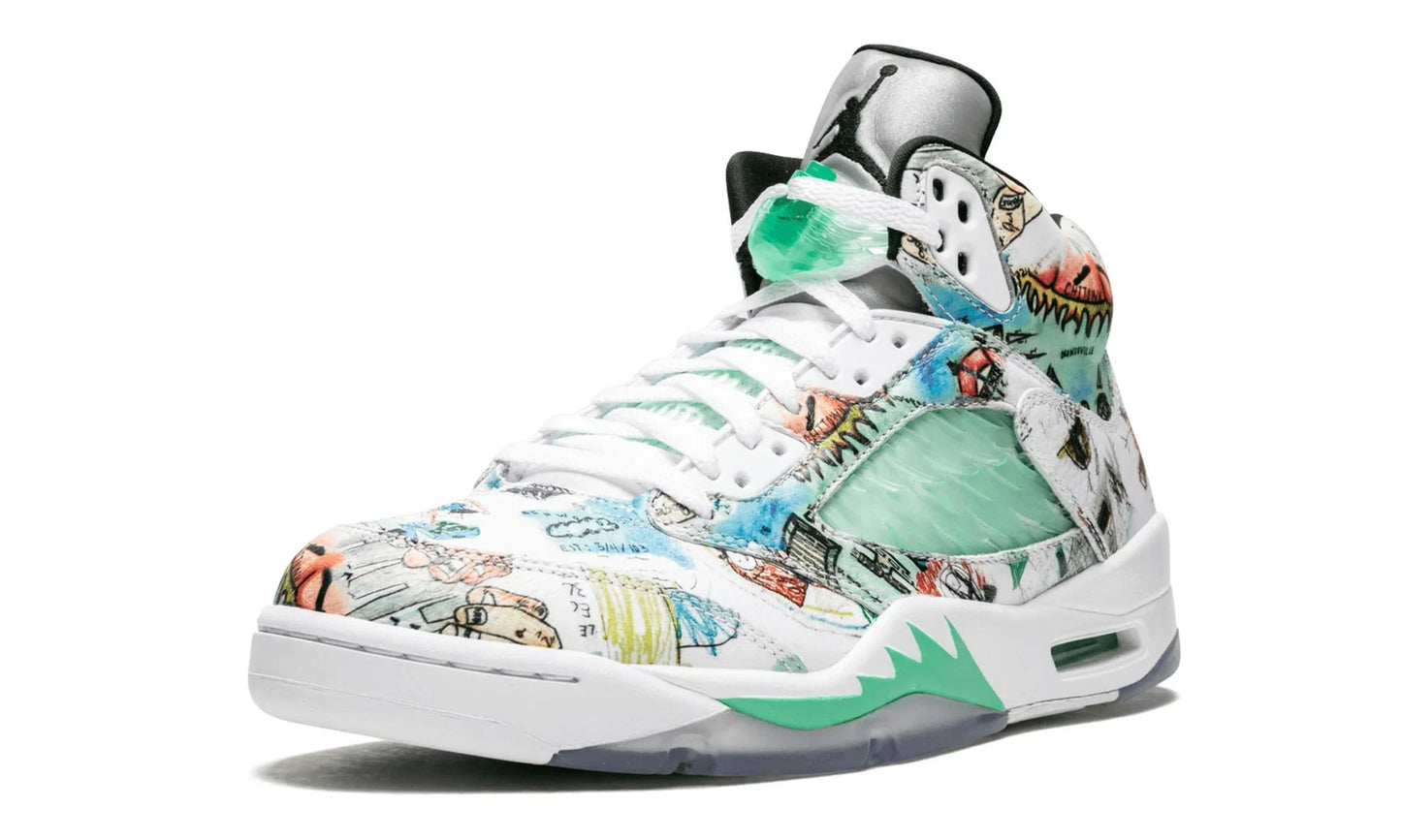 Nike Air Jordan 5 Retro White Multi Color