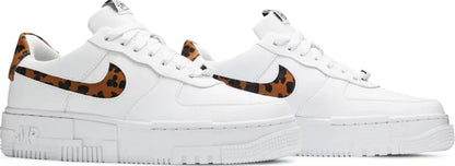 AF 1 Pixel in white and leopard print