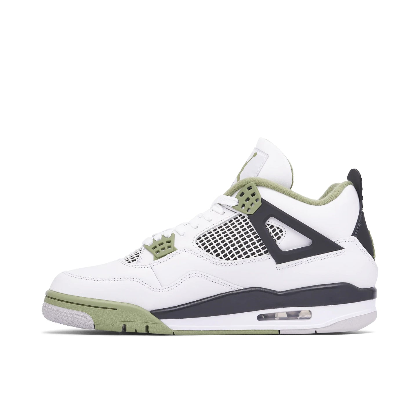 Air Jordan 4 Retro Seafoam Oil Green Men's AJ4 White