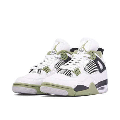 Air Jordan 4 Retro Seafoam Oil Green Men's AJ4 White