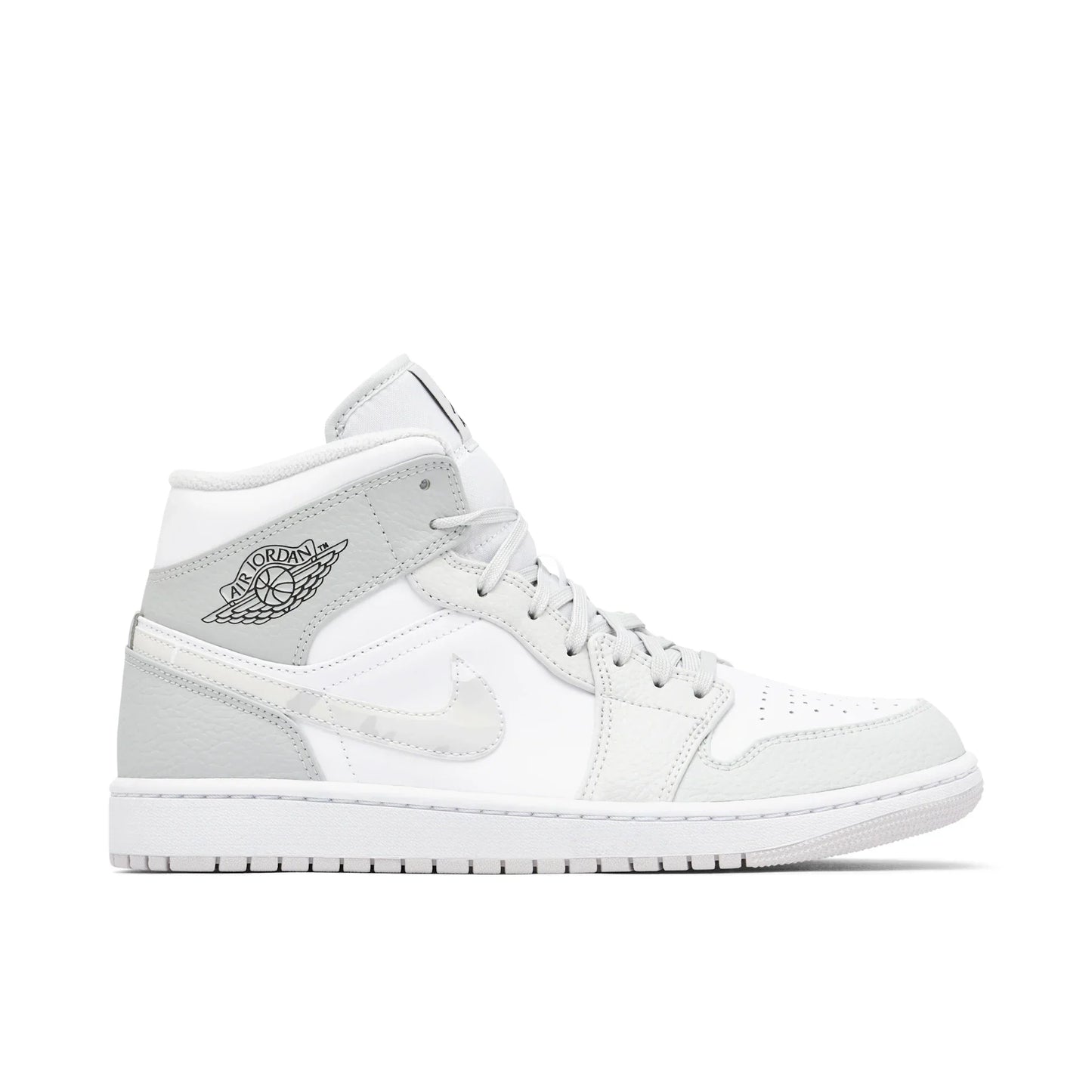 AJ 1 Mid SE GS 'Swoosh Logo Grey Camo'