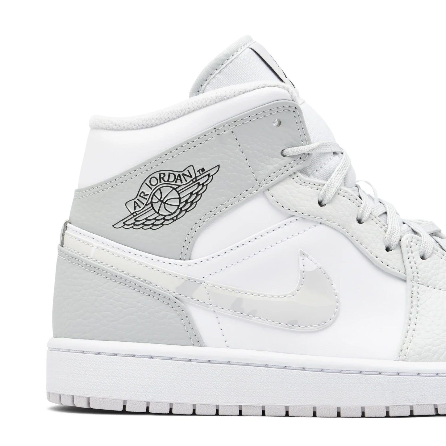 AJ 1 Mid SE GS 'Swoosh Logo Grey Camo'