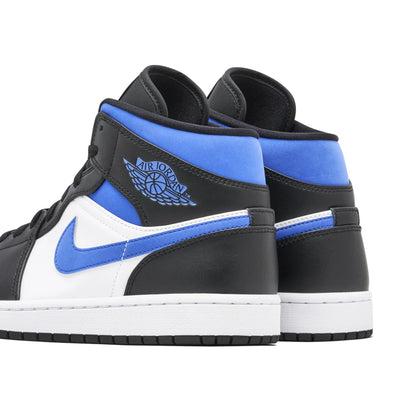 AJ 1 Mid White Black Royal