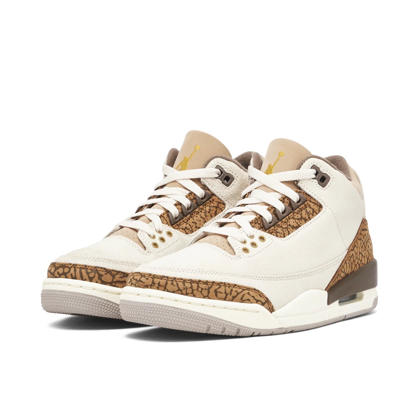 JORDAN JORDAN 3 TRAINERS Light Orewood Brown Metallic Gold Light British Ta